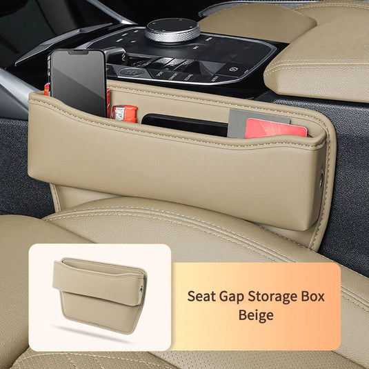 Leather Car Seat Gap Organizer