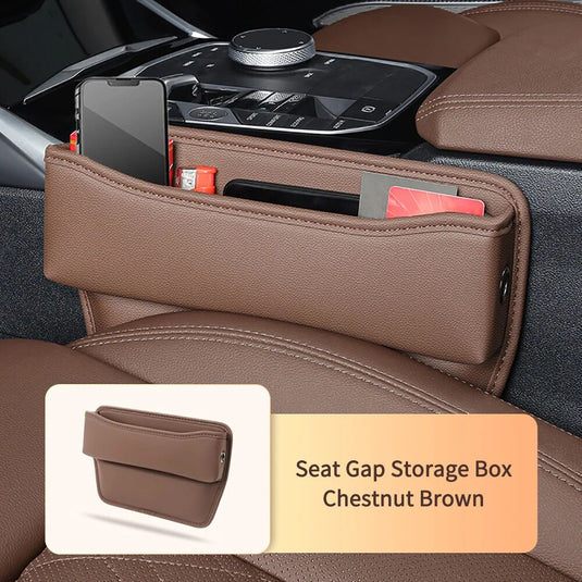 Leather Car Seat Gap Organizer