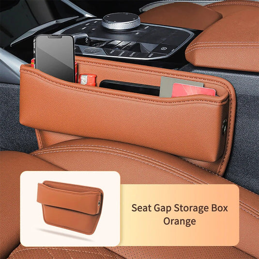 Leather Car Seat Gap Organizer