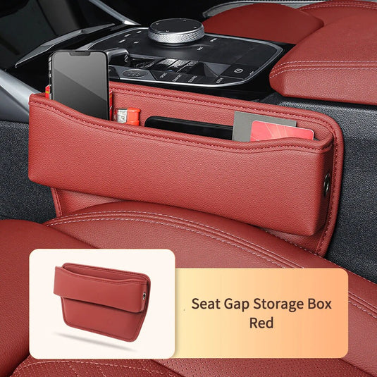 Leather Car Seat Gap Organizer